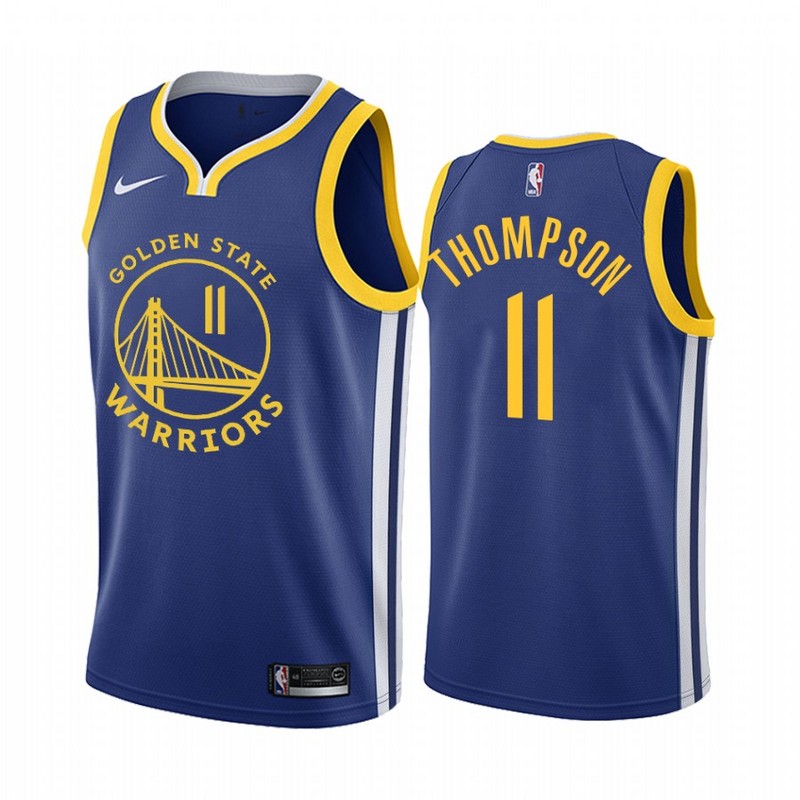 Men Golden State Warriors 11 Thompson blue Game new Nike NBA Jerseys